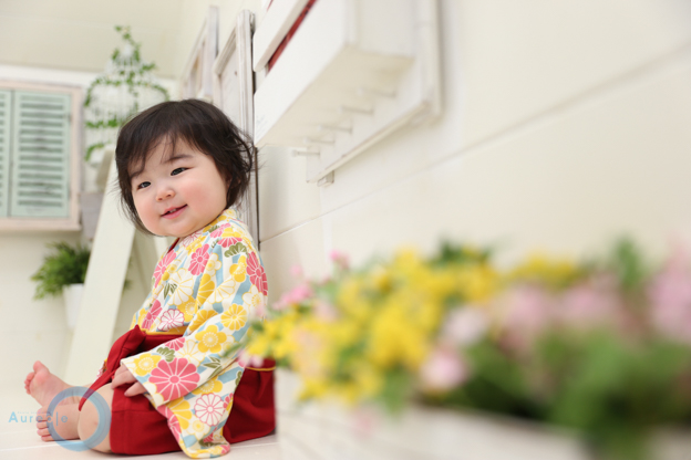 人気の一升餅プランで記念撮影 | 神奈川県 1歳Yuzukiちゃん